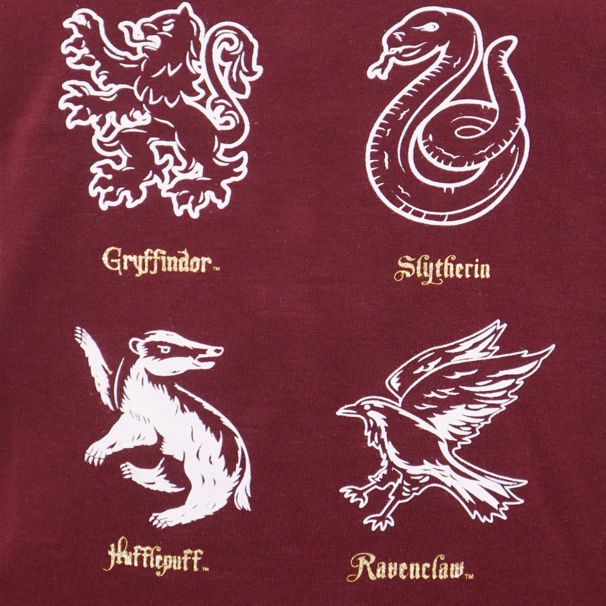 Harry Potter Print-Shirt Harry Potter Hogwarts Kinder Mädchen T-Shirt 100% Baumwolle Gr. 134 bis 164