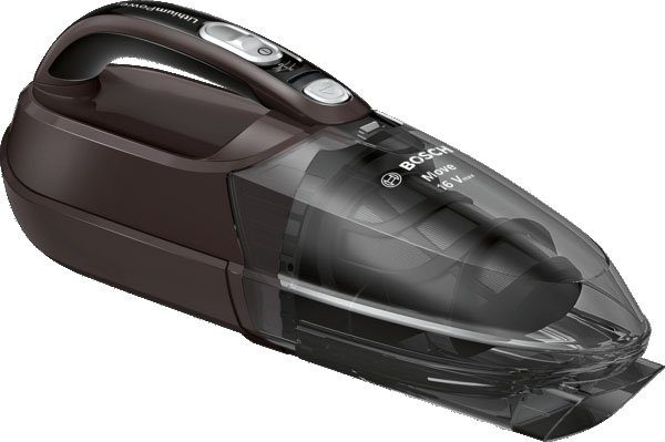BOSCH Akku-Handstaubsauger BHN16L 16Vmax, hohe Saugkraft, lange Laufzeit, flexible Reinigung, beutellos, ideal für Polster und Auto, leicht, kabellos