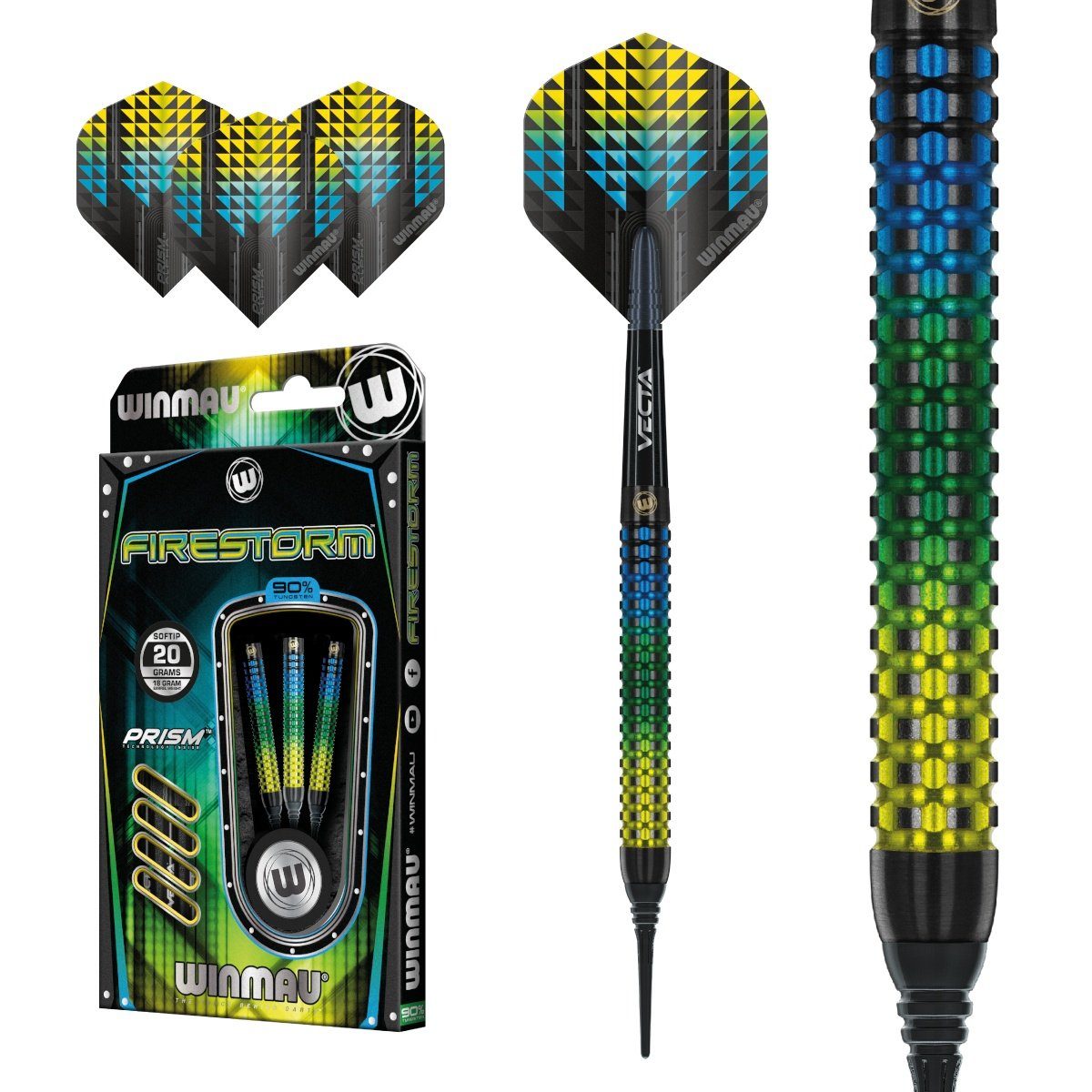 Winmau Dartpfeil Softdart Winmau Firestorm 2453-20g