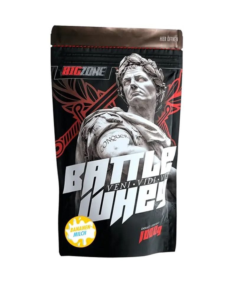 BigZone Battle Whey 1000g - Gesalzenes Karamell Pulver, 1000 g, Pulver