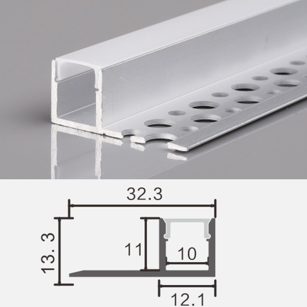 ENERGMiX LED-Stripe-Profil 2m Alu Profile Unterputz günstig online kaufen
