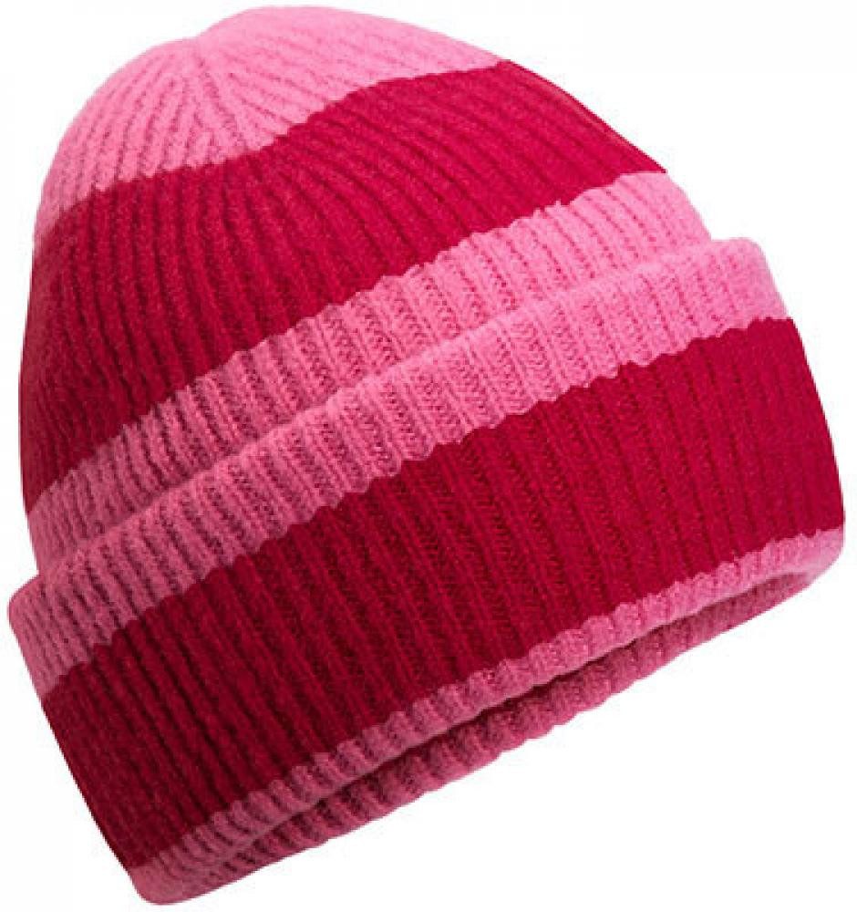 Beechfield® Bommelmütze Colour Block Beanie Block-Streifendesign günstig online kaufen