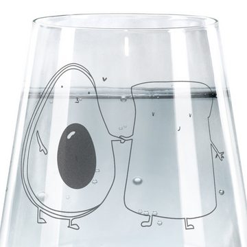 Mr. & Mrs. Panda Glas Avocado Toast - Transparent - Geschenk, Liebe, Vegan, Liebespaar, Veg, Premium Glas, Hochwertige Gravur