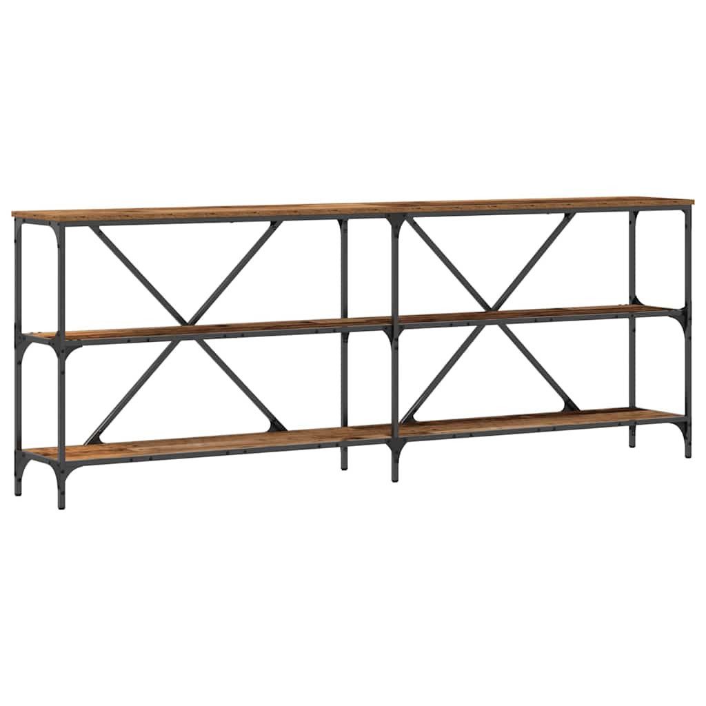 vidaXL Beistelltisch Konsolentisch Altholz 200 x 30 x 75 cm Holzwerkstoff (1-St)