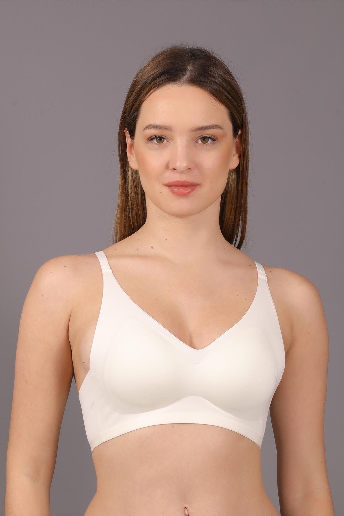 C&CITY Schalen-BH Nahtloser Laser-Entfernbarer Gepolsterter Bralette