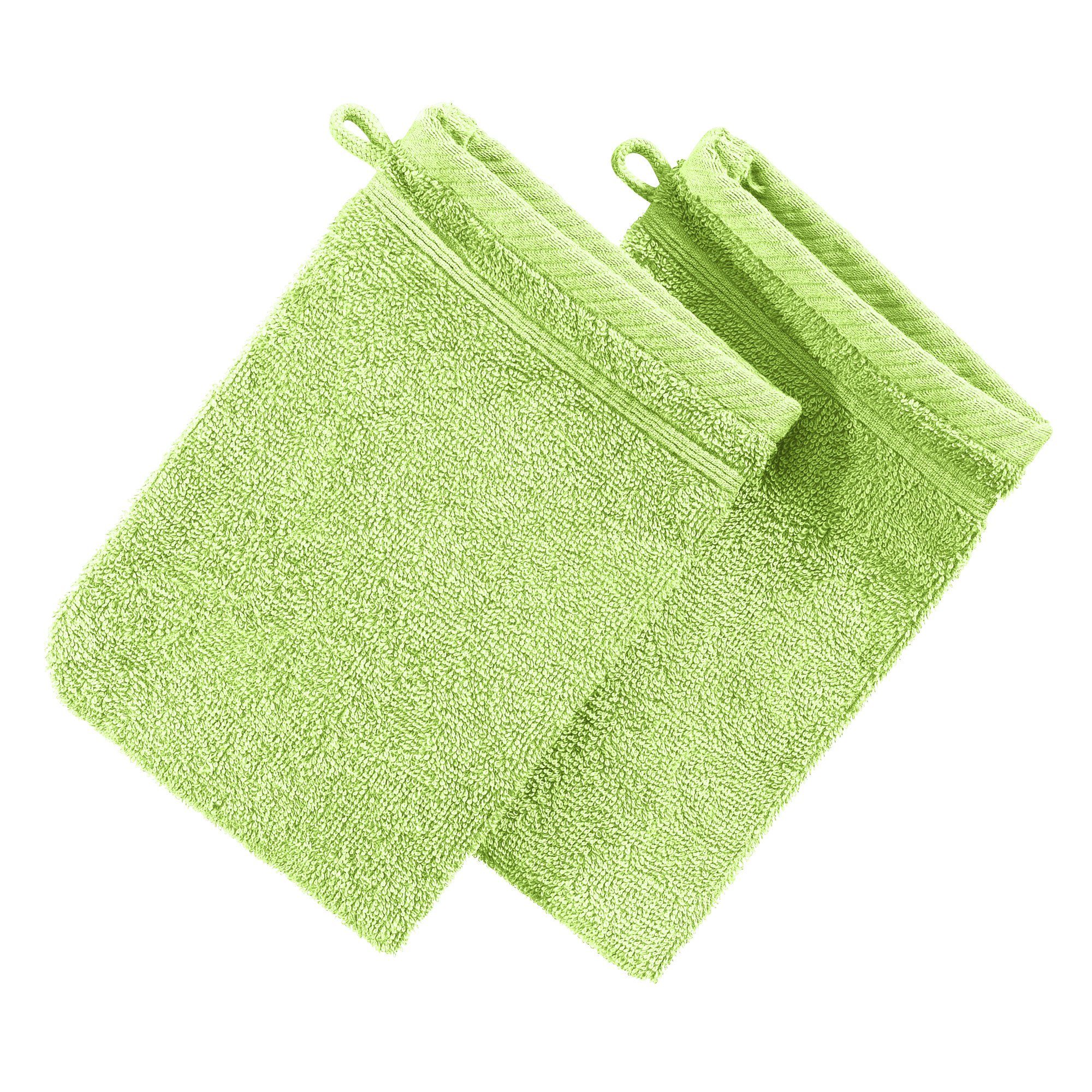 Erwin Müller Waschhandschuh Waschhandschuh "Heidelberg" 2er-Pack, Frottier, Walk-Frottier Uni