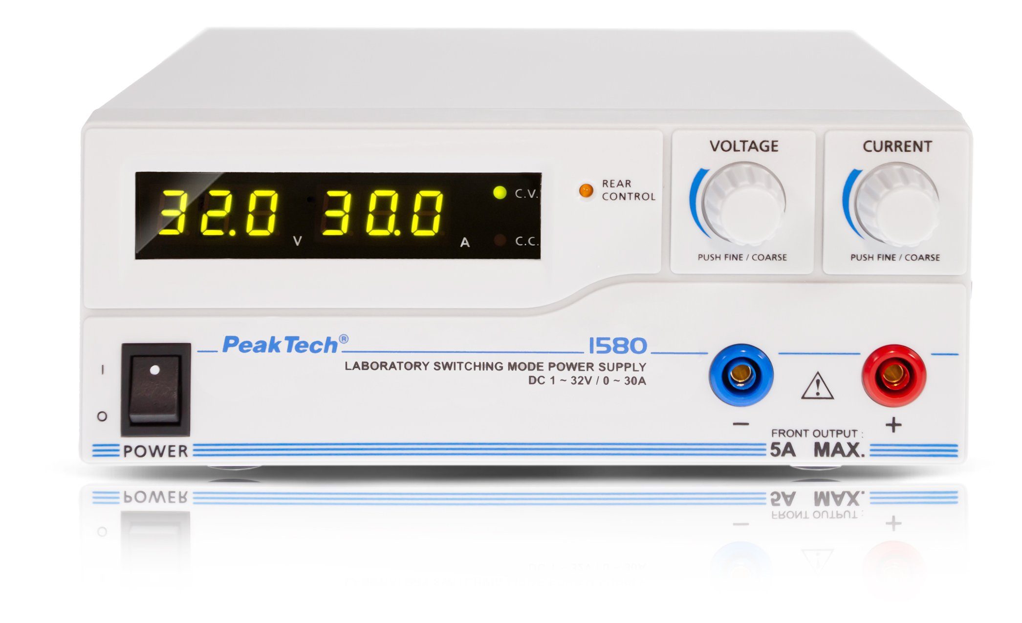 PeakTech 1580: DC Schaltnetzgerät ~ 1 - 32V / 0 - 30A ~ programmierbar Labor-Netzteil
