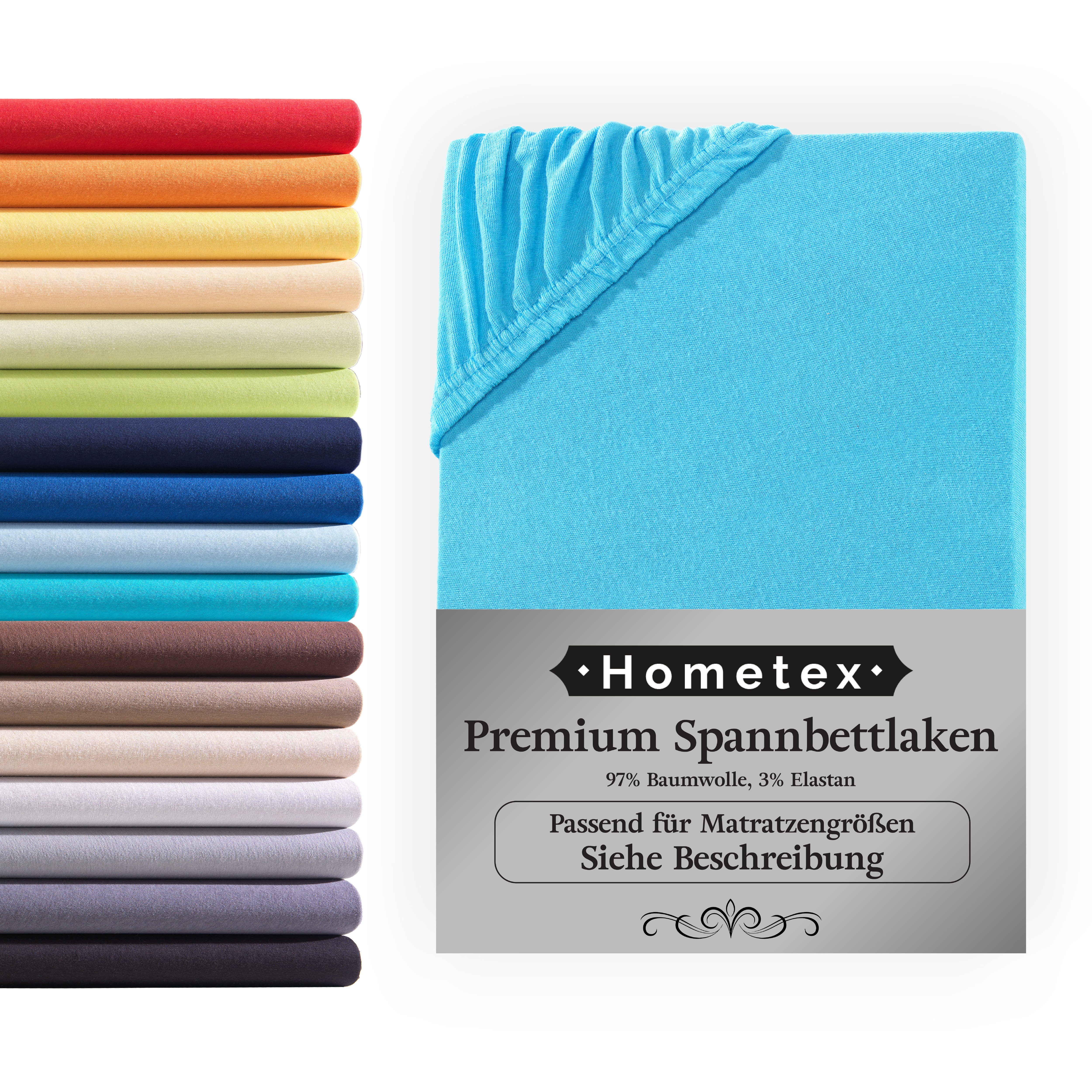 Hometex Premium Textiles Spannbettlaken Premium Boxspringbett Spannbetttuch günstig online kaufen