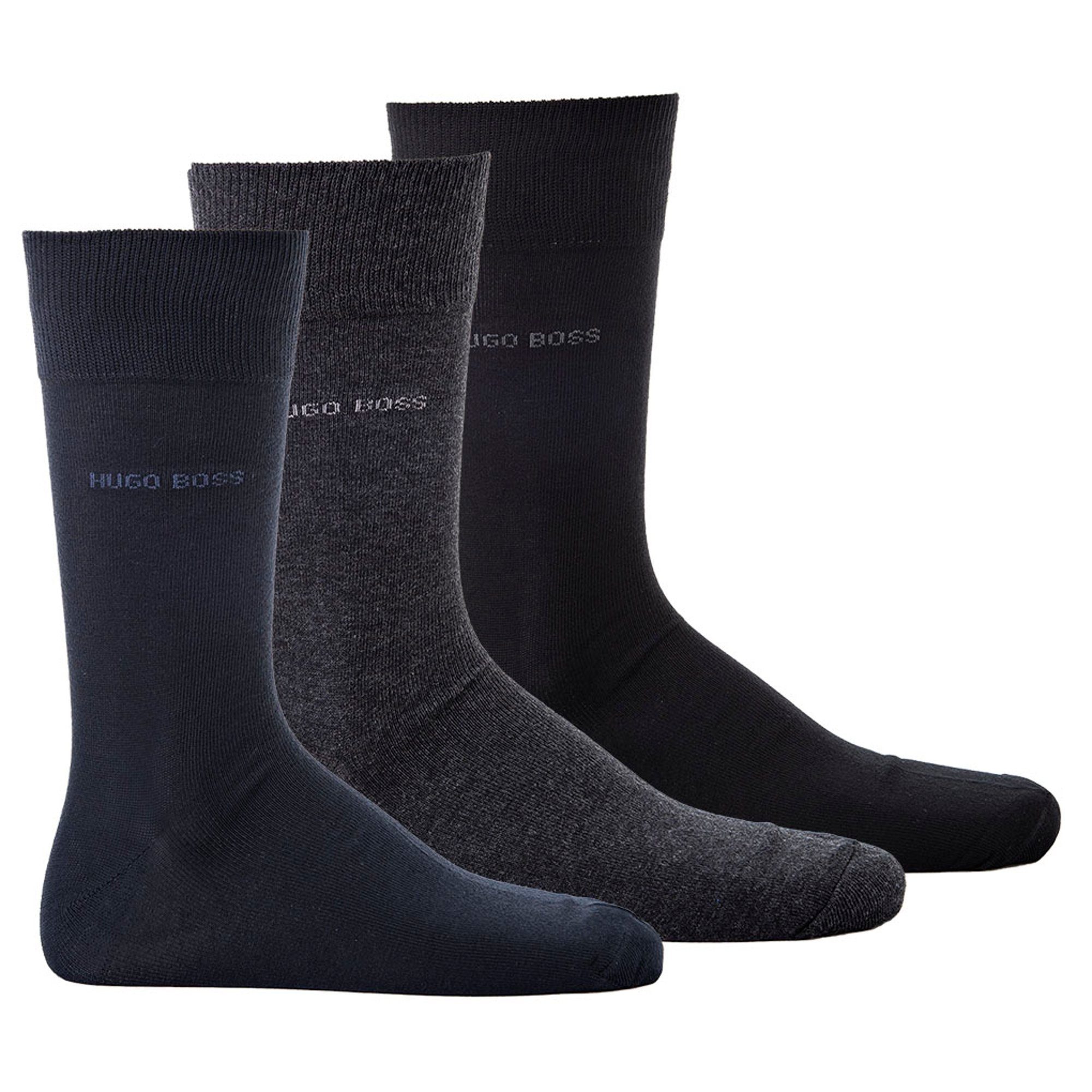 BOSS Kurzsocken Herren Socken 3er Pack Baumwolle, Baumwollmischung (Packung, 3er Pack)