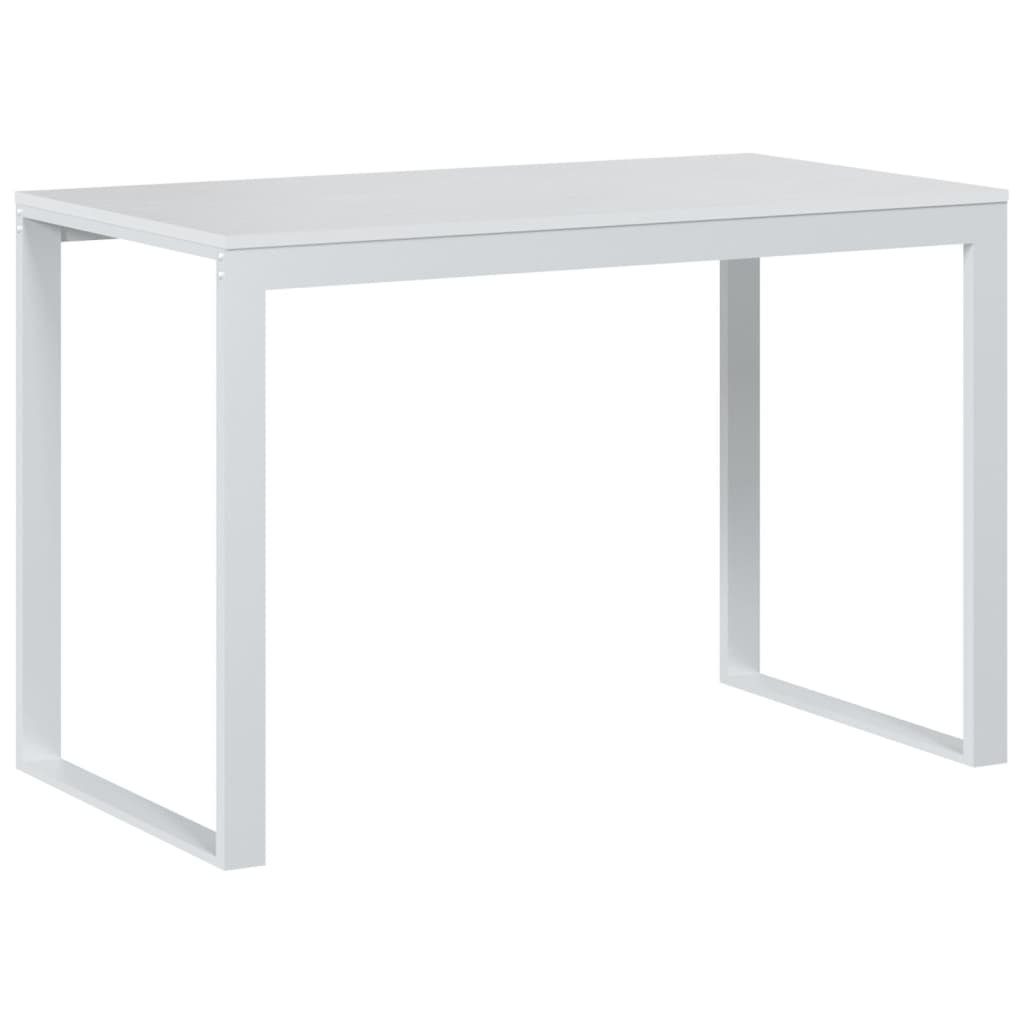 Schreibtisch furnicato 110x60x73 cm Holzwerkstoff Weiß Computertisch