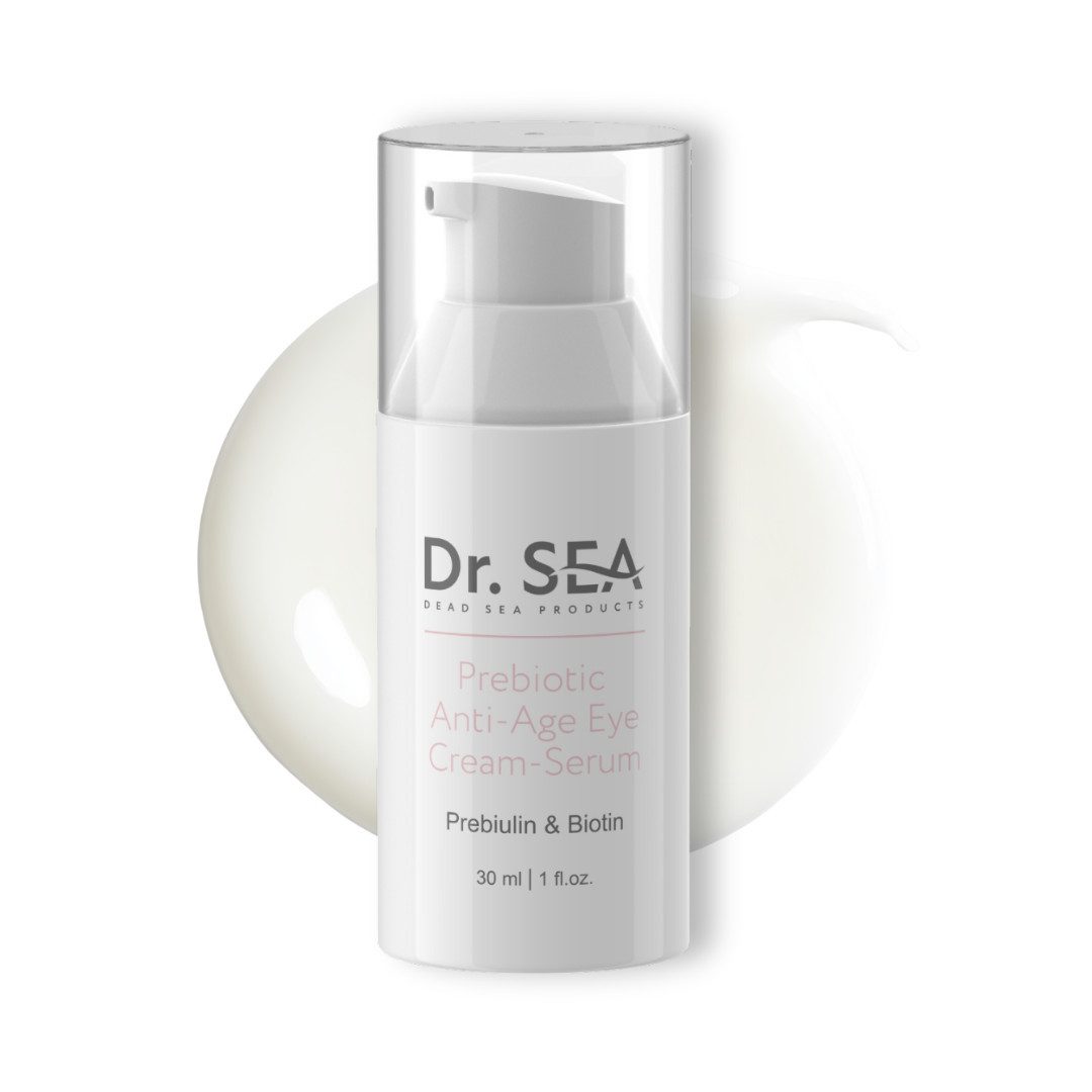 DR. SEA Augenserum Präbiotische Anti-Aging Augencreme, Mikrobiom-freundlich, Hyaluronsäure & Vitamin E gegen Augenringe