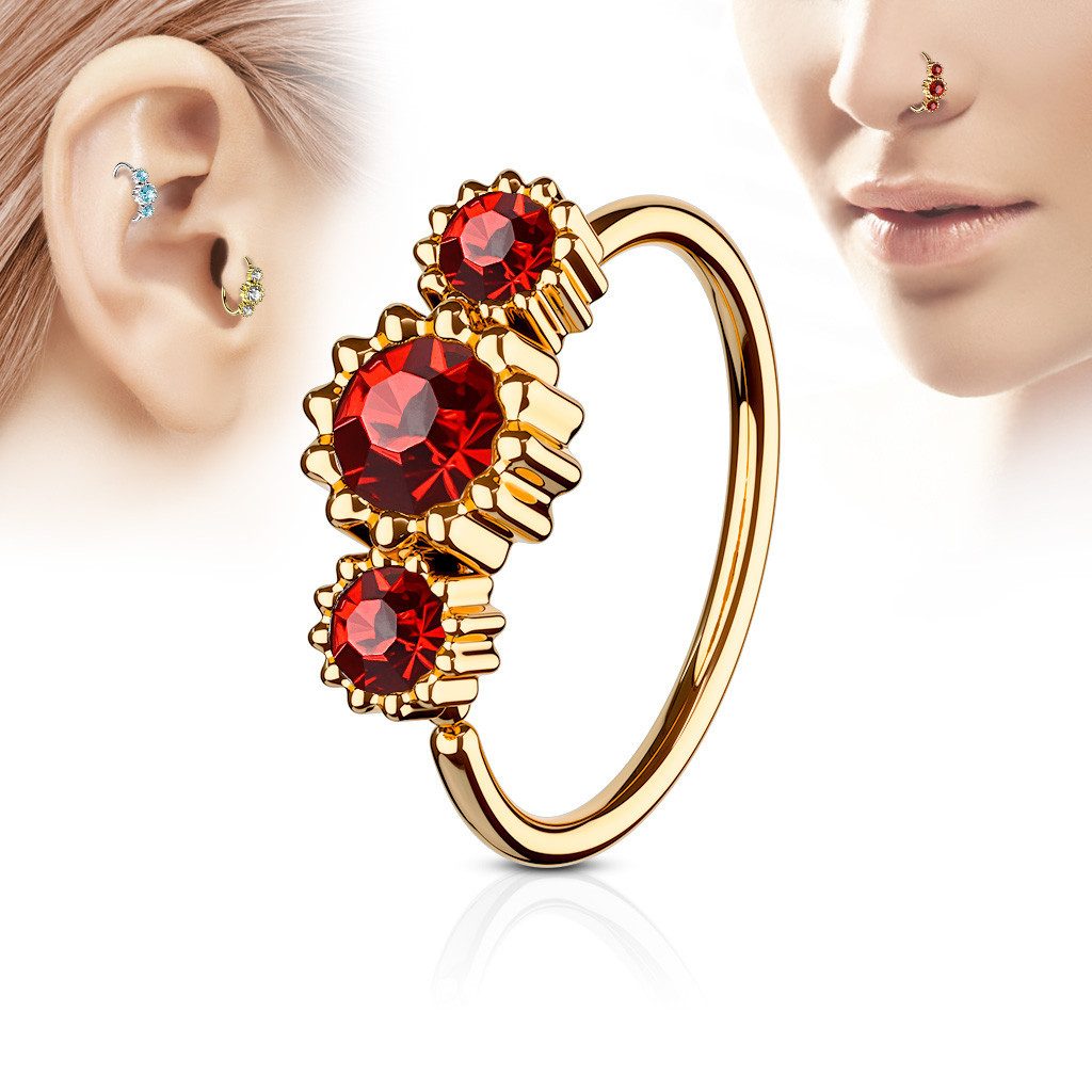 Taffstyle Nasenpiercing Nasenpiercing Universal Tragus Rosegold günstig online kaufen