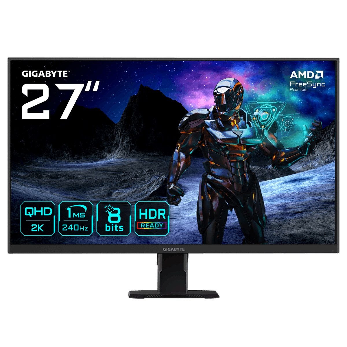 Gigabyte GS27Q X Gaming-Monitor (68,5 cm/27 ", 2560 x 1440 px, QHD, 1 ms Reaktionszeit, 240 Hz, IPS, neigbar)