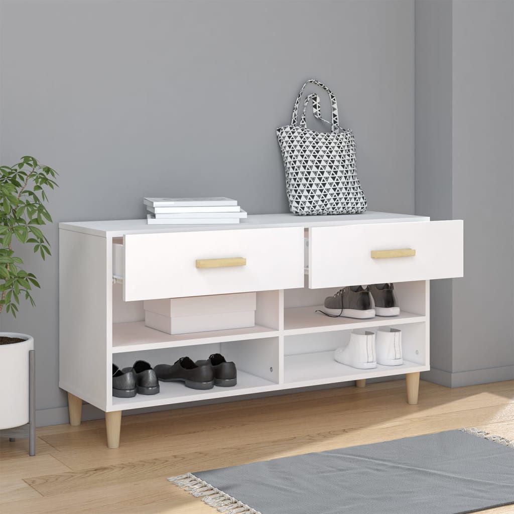 vidaXL Schuhregal Schuhschrank Weiß 102x35x55 cm günstig online kaufen