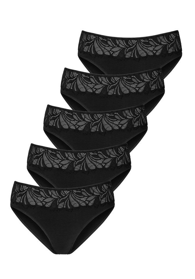 Vivance by Lascana Jazz-Pants Slips (5er-Pack) aus elastischer Baumwoll-Qualität