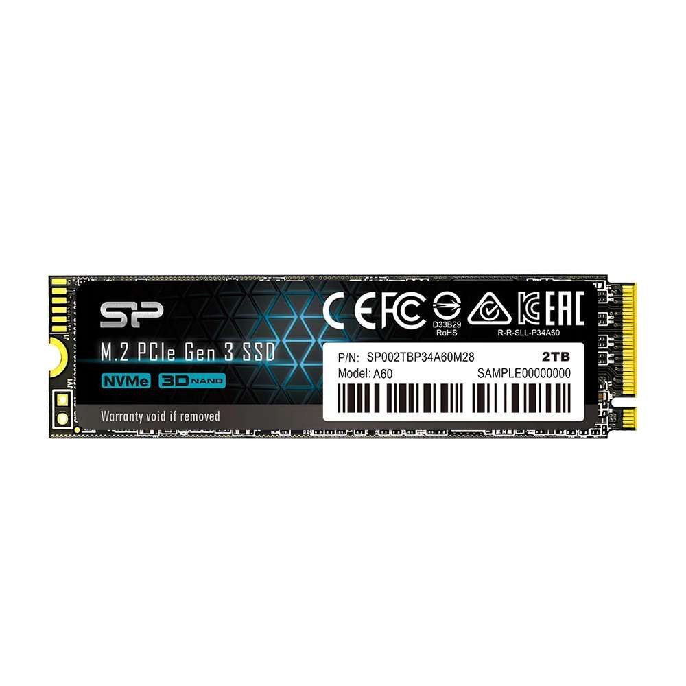 SILICON POWER Silicon Power P34A60 2 TB M.2 PCI Express 3.0 NVMe 3D NAND interne SSD