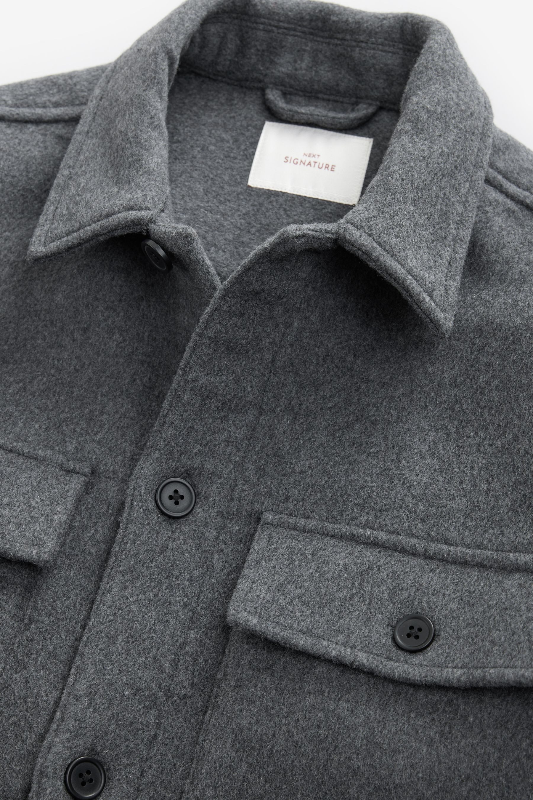 Next Hemdjacke Signature Hemdjacke aus Kaschmirgemisch (1-St)