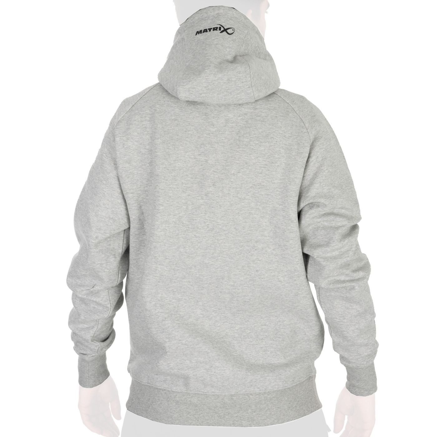 Fox Matrix Kapuzenpullover Fox Matrix Full Zip Hoody Marl Grey/Lime - Angelpullover