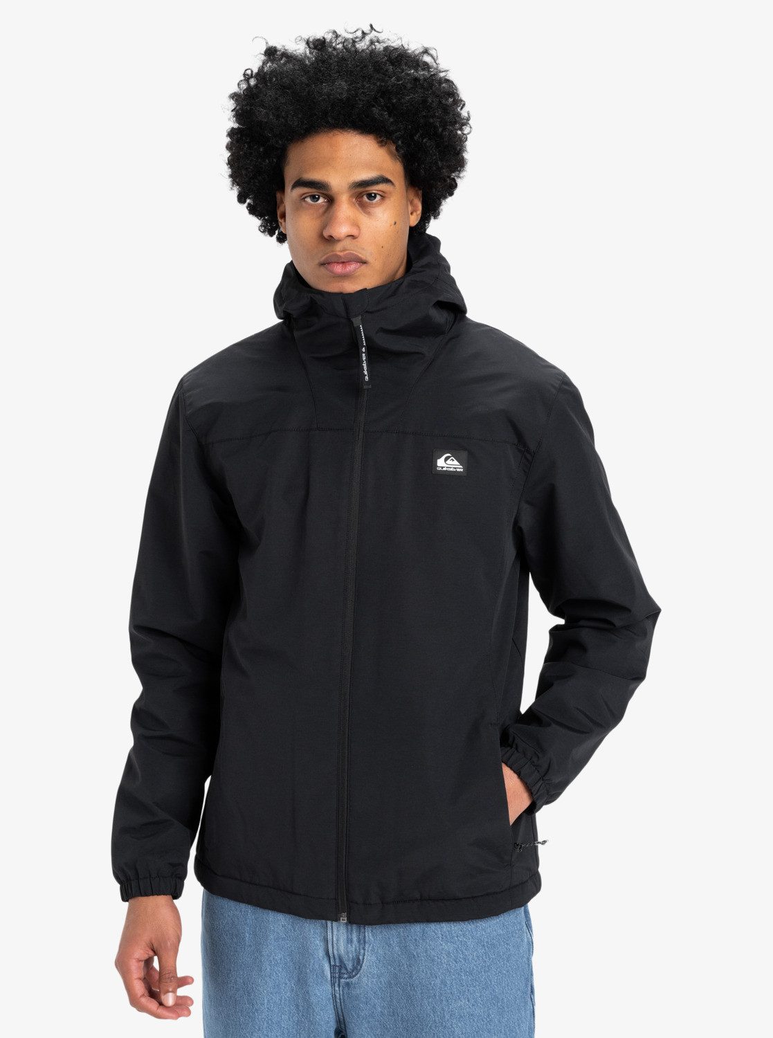 Quiksilver Funktionsjacke OVERCAST 3K WARM JACKET mit Kapuze, wasserdicht, atmungsaktiv, wärmend, po-bedeckend