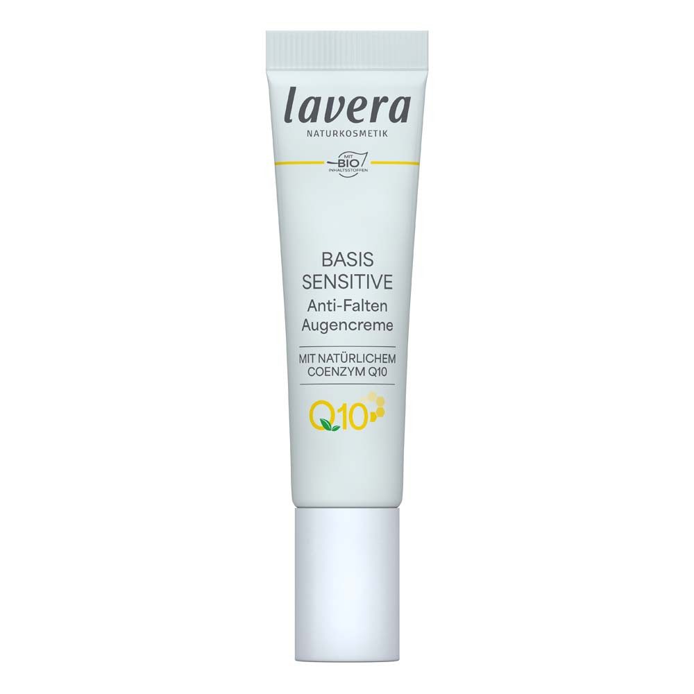 lavera Augencreme Basis Sensitiv - Anti Falten Augencreme 15ml