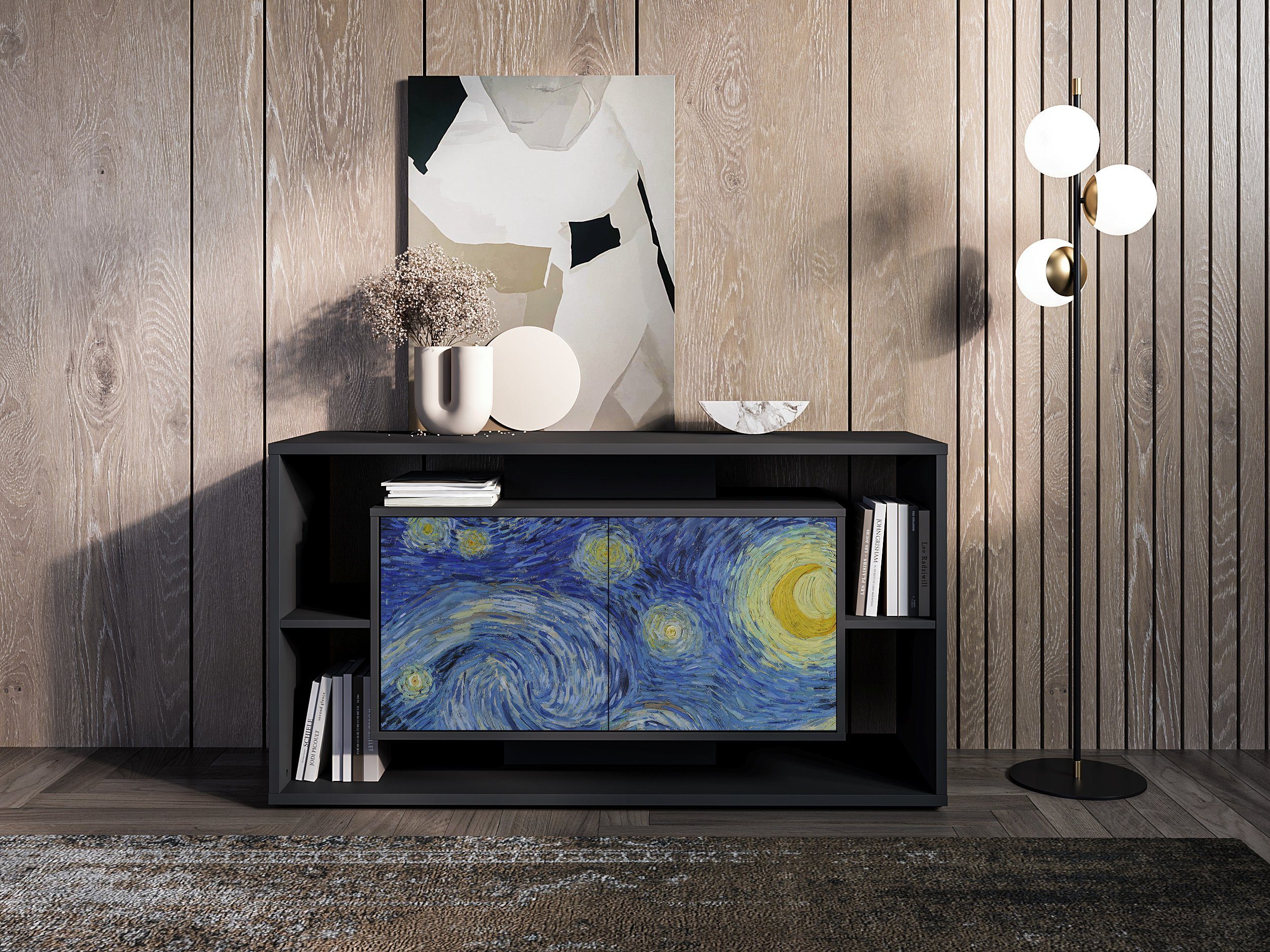 serie Innenraum“ „Kunst Kommode im Gogh der Van Swema Push-to-open-Funktion