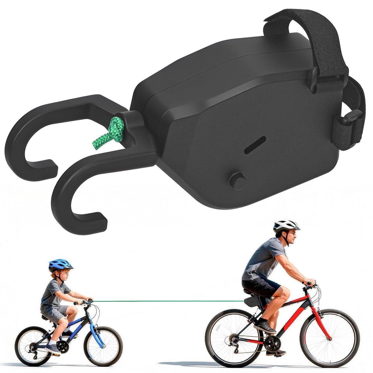 LuxusKollektion Abschleppseil Fahrrad Abschleppseil einziehbar 2,5 m Kinder Nylon