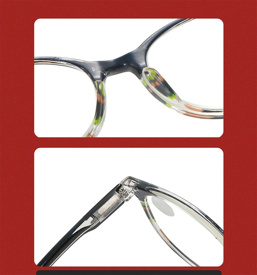 Lesebrille PACIEA presbyopische Rahmen Gläser Mode bedruckte blaue anti