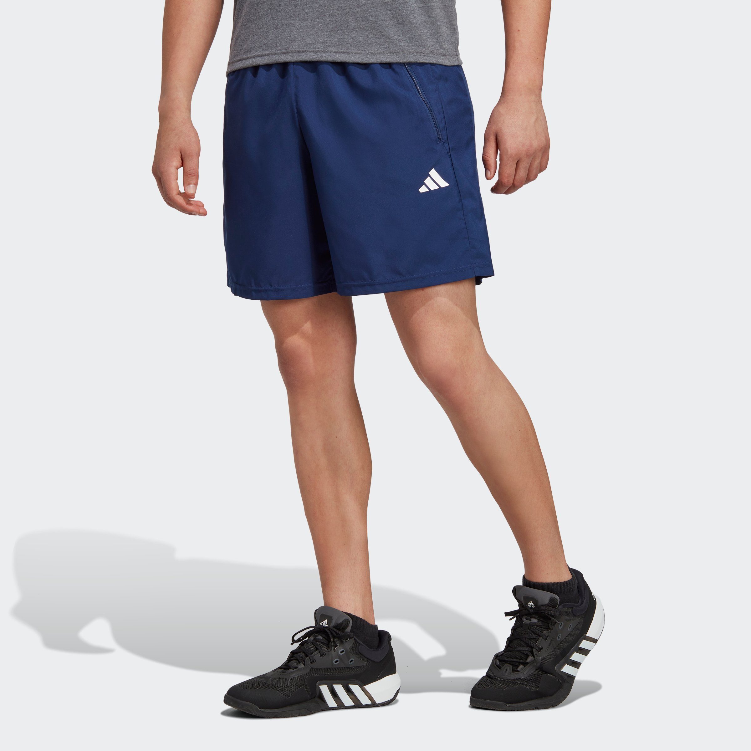 White Shorts (1-tlg) TRAINING / Performance Dark WOVEN ESSENTIALS adidas TRAIN Blue