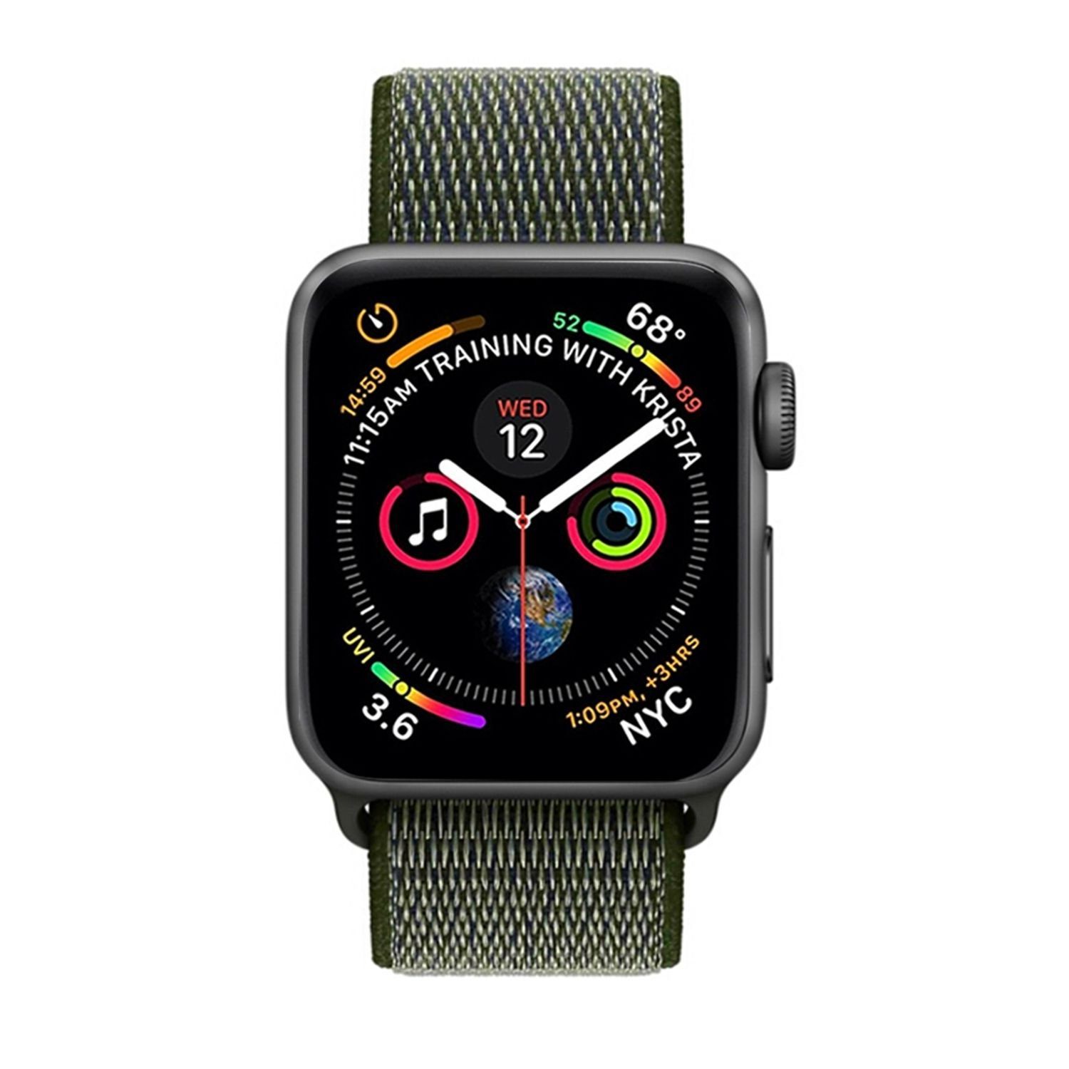 König Design Smartwatch-Armband mm Sport / 44 mm Band Loop 42 45 Armeegrün mm, Nylon Arm / Armband