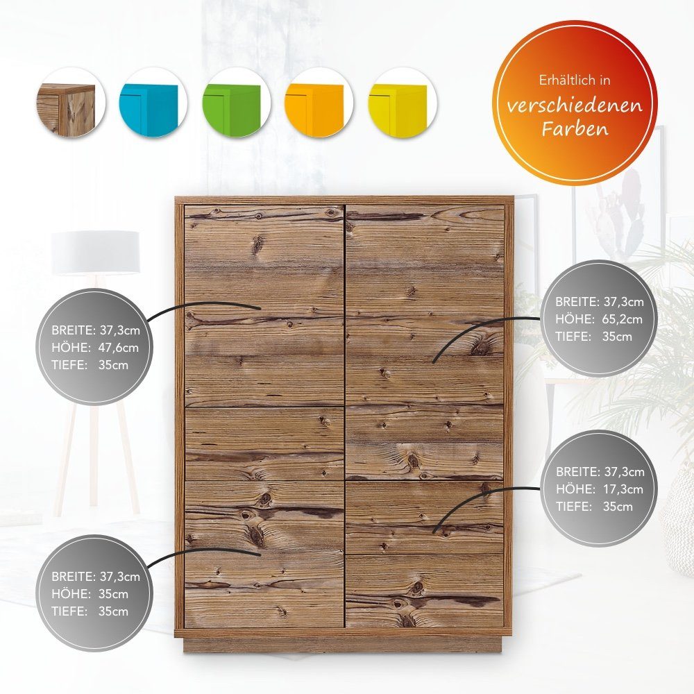 Aileenstore Highboard Eyecatcher, Sideboard Push-To-Open System