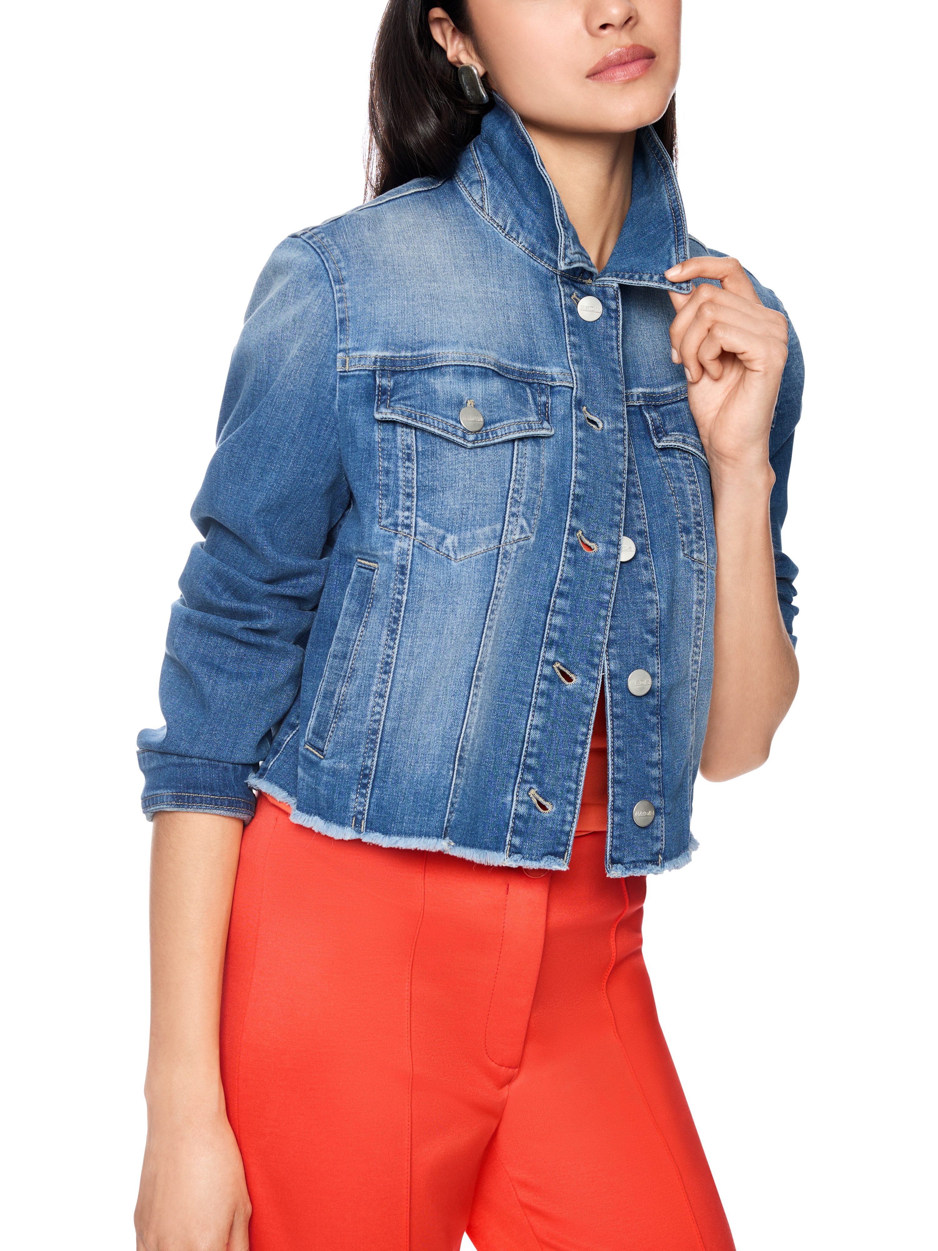 Marc Cain Jeansjacke Salty Breeze Premium Damenmode Kurz, aus Baumwollstret günstig online kaufen