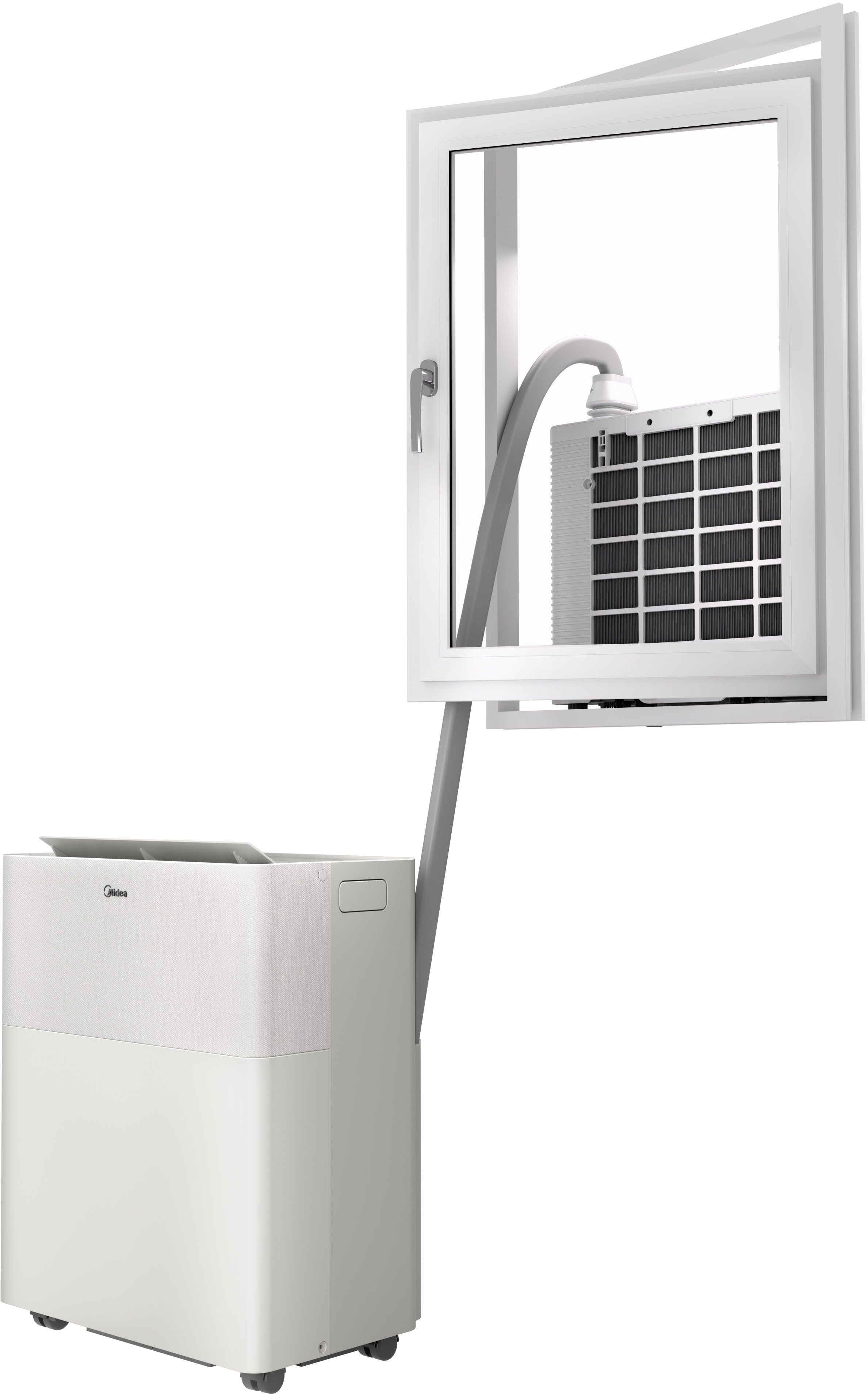 Midea Klimagerät PortaSplit-E, die 4-in-1 Ganzjahreslösung, Kühlen - Entfeuchten - Ventilieren - Heizen