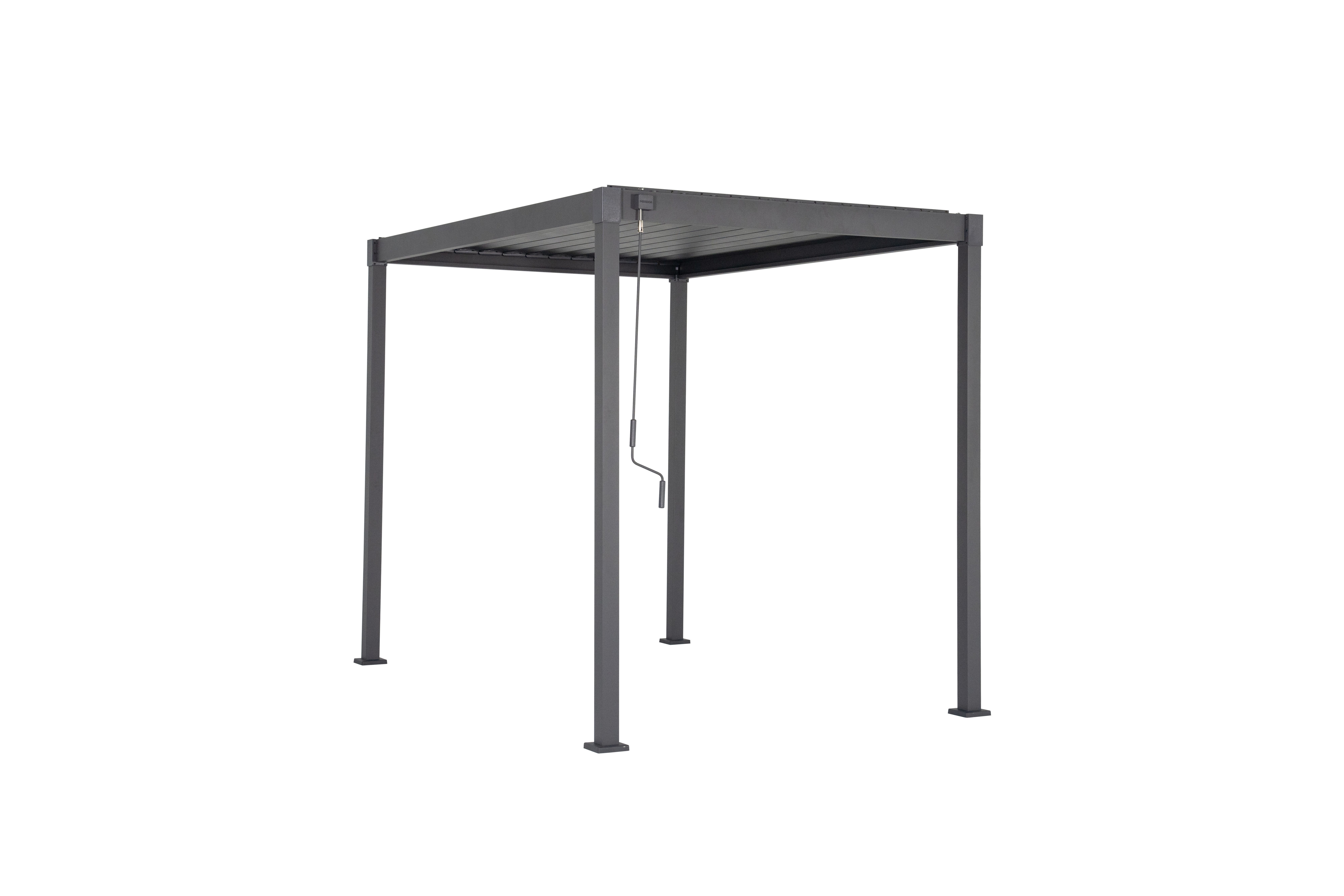 Leco Pavillon Lamellenpergola FREE – stilvolle Pergola mit Lamellen - anthr günstig online kaufen