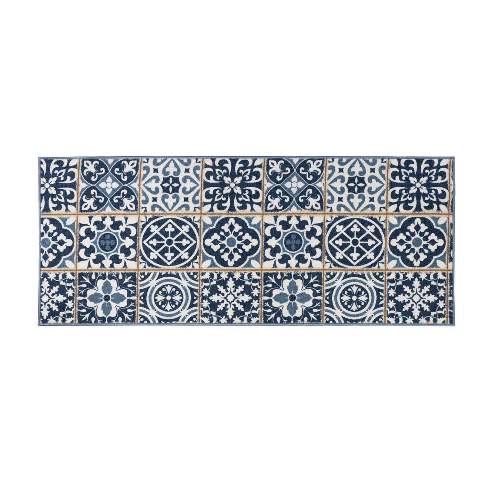 Karat Teppich Balu, Teppichläufer gemustert, verschiedene Größen, Brücke, Fußbodenheizung geeignet