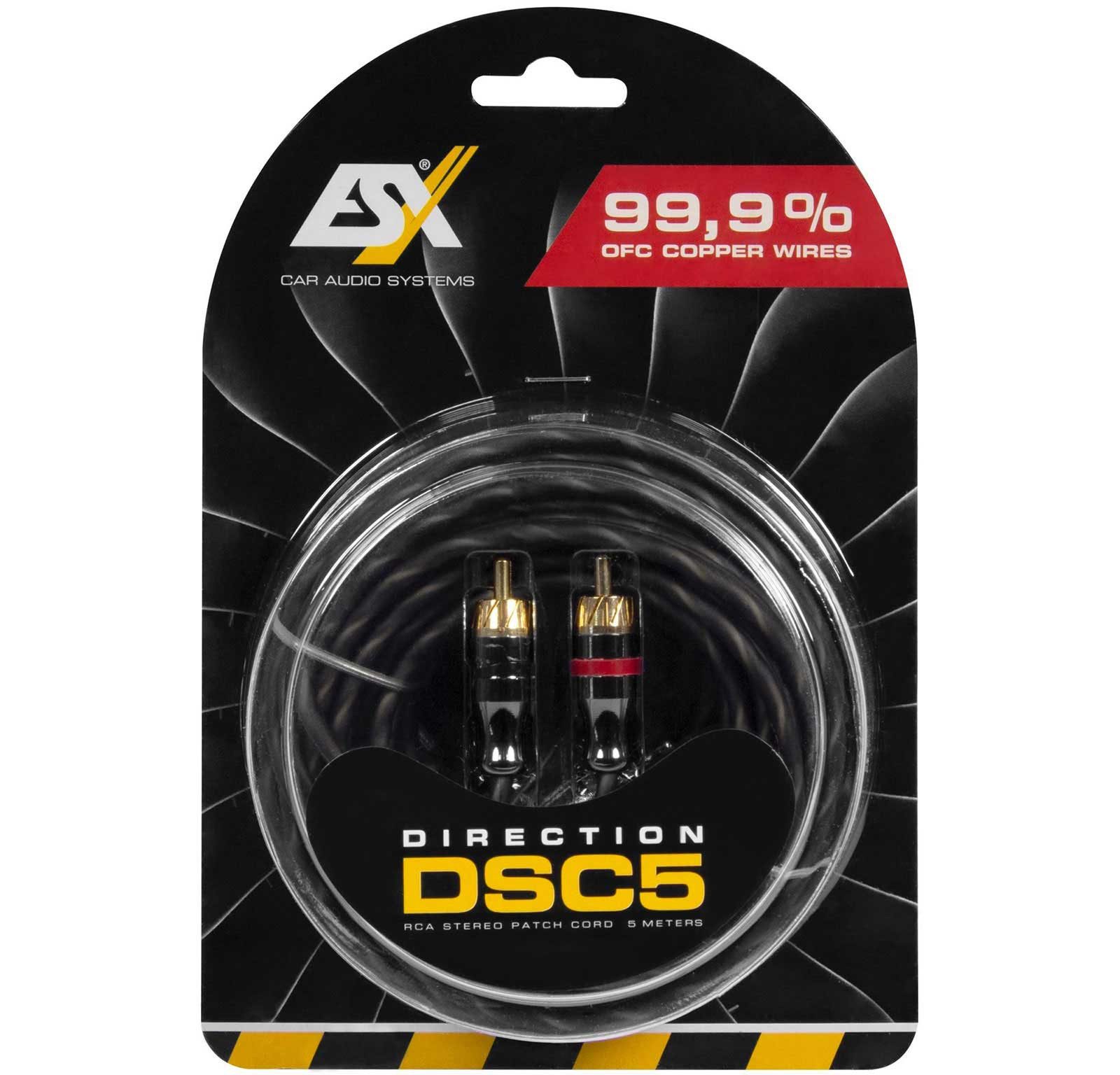 ESX ESX DIRECTION DSC5 Cinch-Audi-Stereokabel 5 m Audio- & Video-Kabel