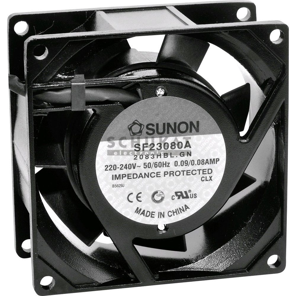 Gehäuselüfter Sunon SF23080A2083HBL Axiallüfter 230 V/AC 40.78 m³/h (L x B x H) 80 x