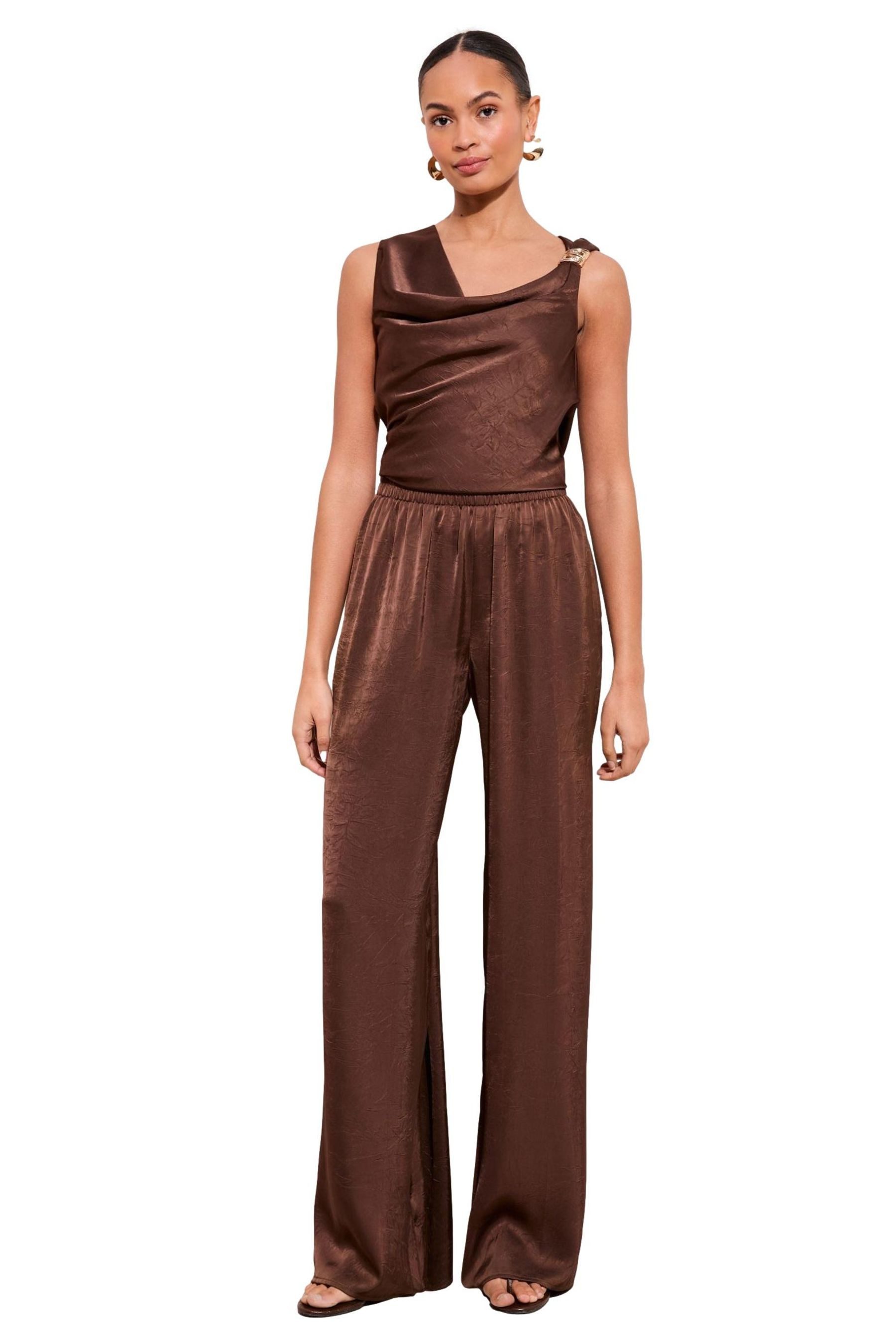 Friends Like These Dehnbund-Hose Friends Like These Satinhose mit Elastikbund (1-tlg)