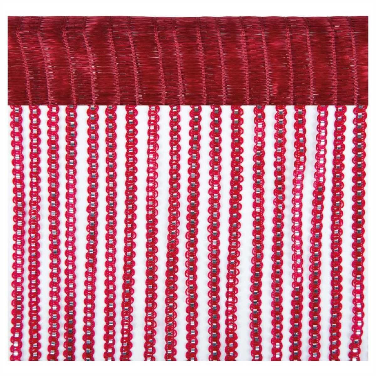 300 250cm) Stangendurchzug modern x halbtransparent, mit Stangendurchzug, 200cm x Fadengardine und Rot bis attraktiv Bestlivings, Fadenvorhang, Türvorhang, (90