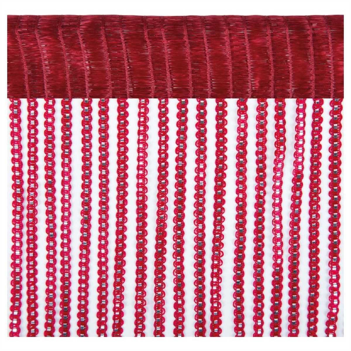 Bestlivings Fadenvorhang, Stangendurchzug, halbtransparent, Fadengardine mit Stangendurchzug (90 x 200cm bis 300 x 250cm)