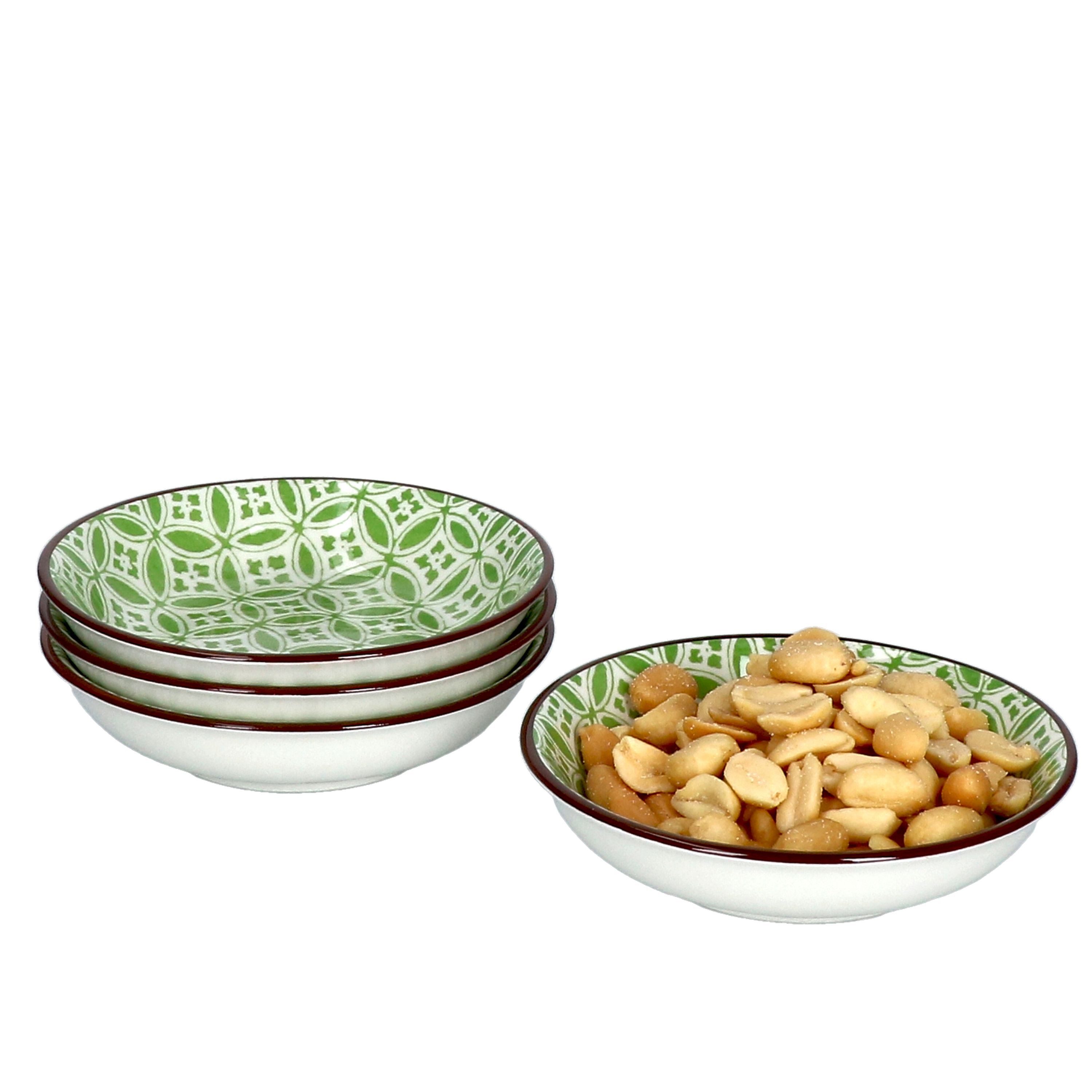 Ritzenhoff & Breker Rührschüssel 4er Set Schale flach 9,5cm Lime Sao - Ritzenhoff 744910, Porzellan