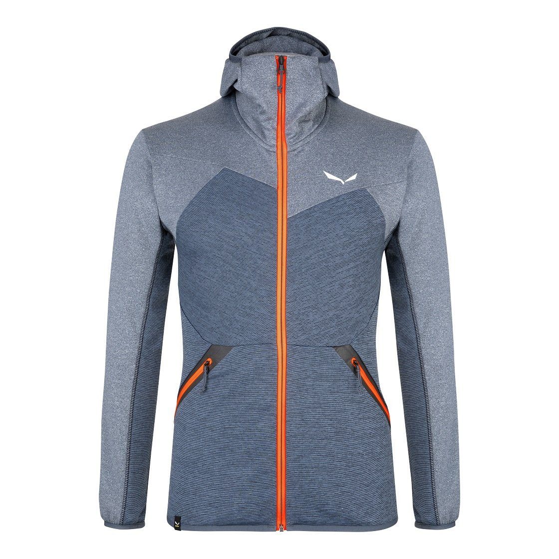 Salewa Fleecejacke Puez Melange Polarlite mit Kapuze navyblau/melange Herre günstig online kaufen