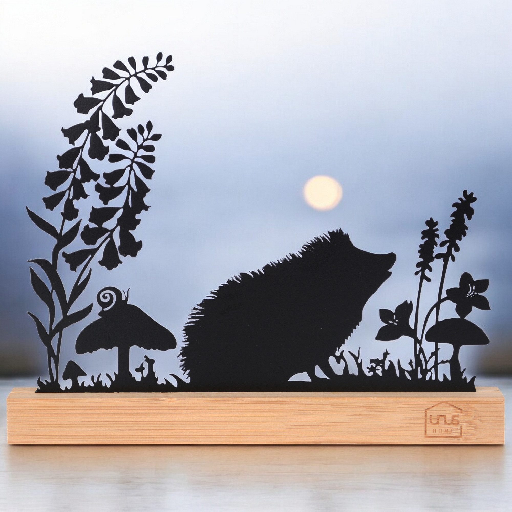 UNUS HOME Dekofigur Aufsteller Igel-Silhouette (26cm günstig online kaufen
