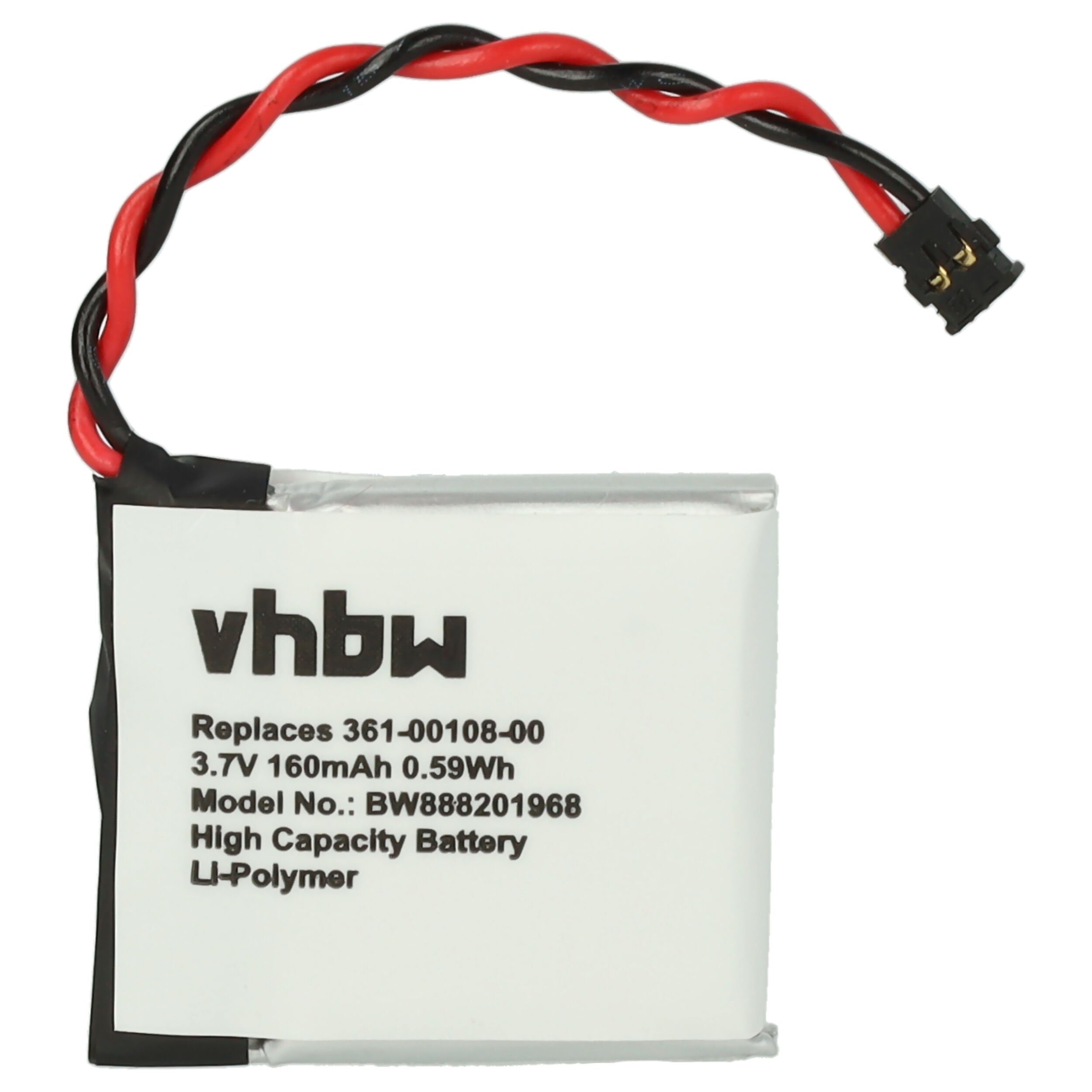 vhbw kompatibel mit mAh 160 V) Garmin Vivoactive Music, 3 (3,7 3 Li-Polymer Akku