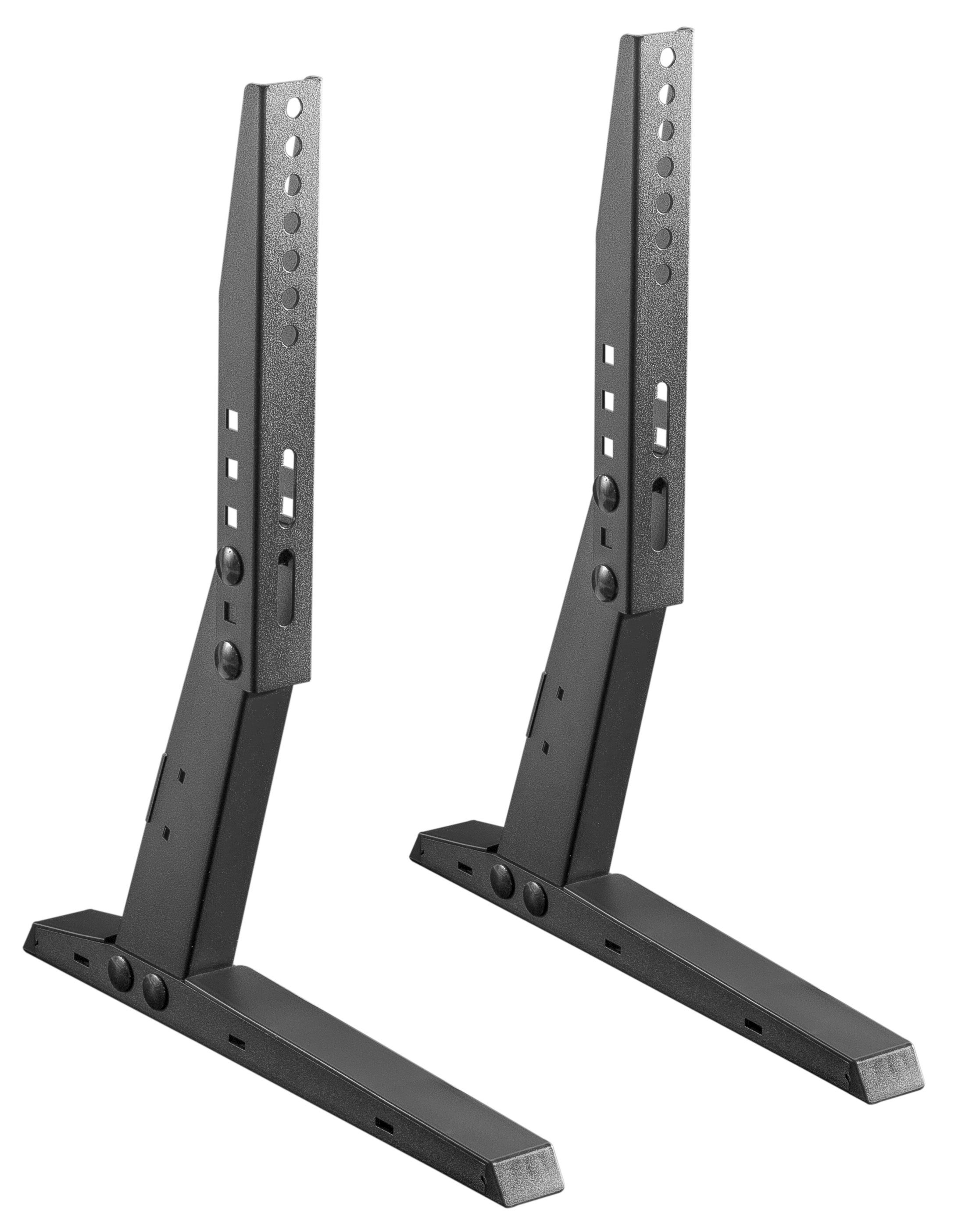 RICOO TV-Standfuß TV Stand Set flexibel aufstellbar FS309-S, (bis 47 Zoll, VESA 200x100 bis 400x200, 2-tlg., Belastbarkeit: max. ca. 35 kg, BxHxT: 6,3 cm x 41 cm x 32,3 cm, TV Ständer Ersatz Füße Fernseher Standfuß Stativ Fernseherständer)