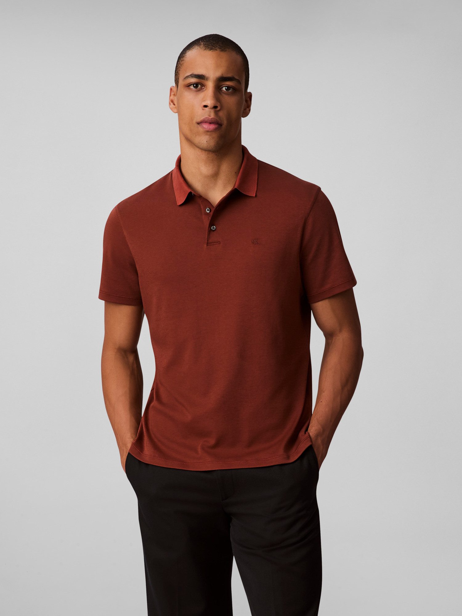 Calvin Klein Poloshirt SS SUPIMA CHEST günstig online kaufen