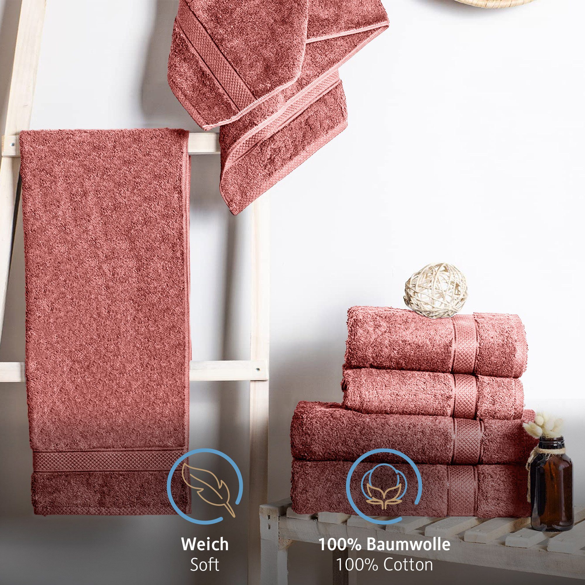 Komfortec Handtücher 100% Baumwolle, 470 g/m², günstig online kaufen