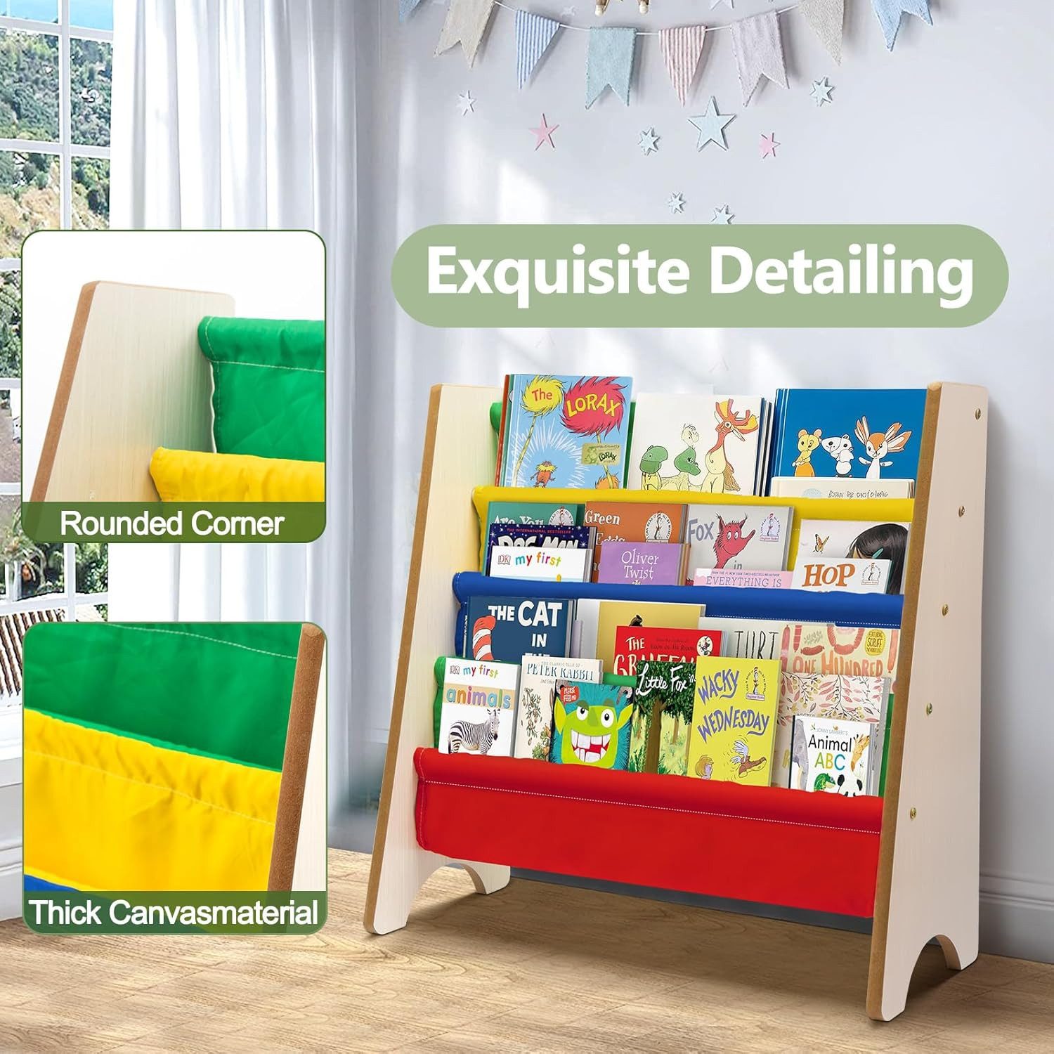 Youyijia Bücherregal Kinderbücherregal, Holz, Kinderbücherregale, Präsentat günstig online kaufen