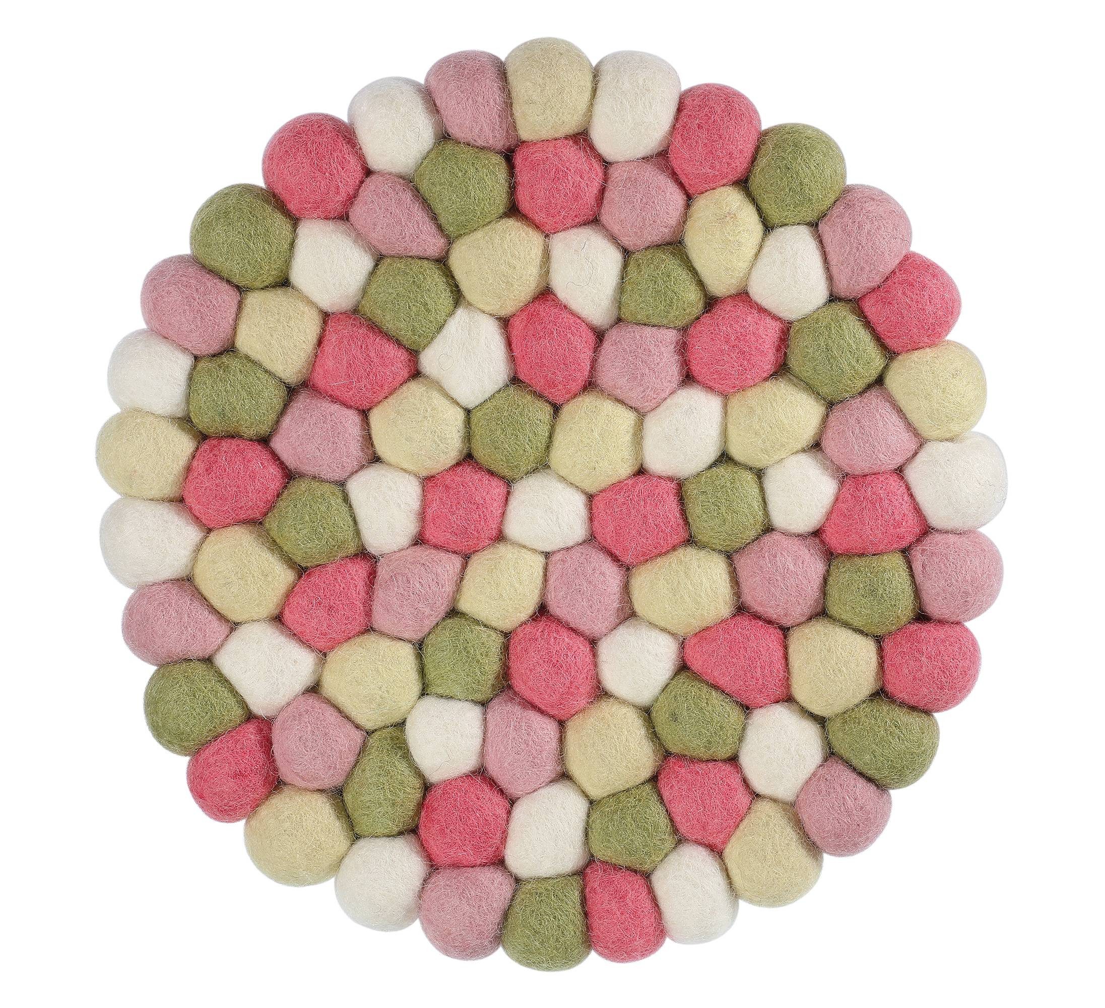 Cilio Getränkeuntersetzer Untersetzer Topfuntersetzer Schafwolle Filz Ø21cm Cilio LANA PASTELLO