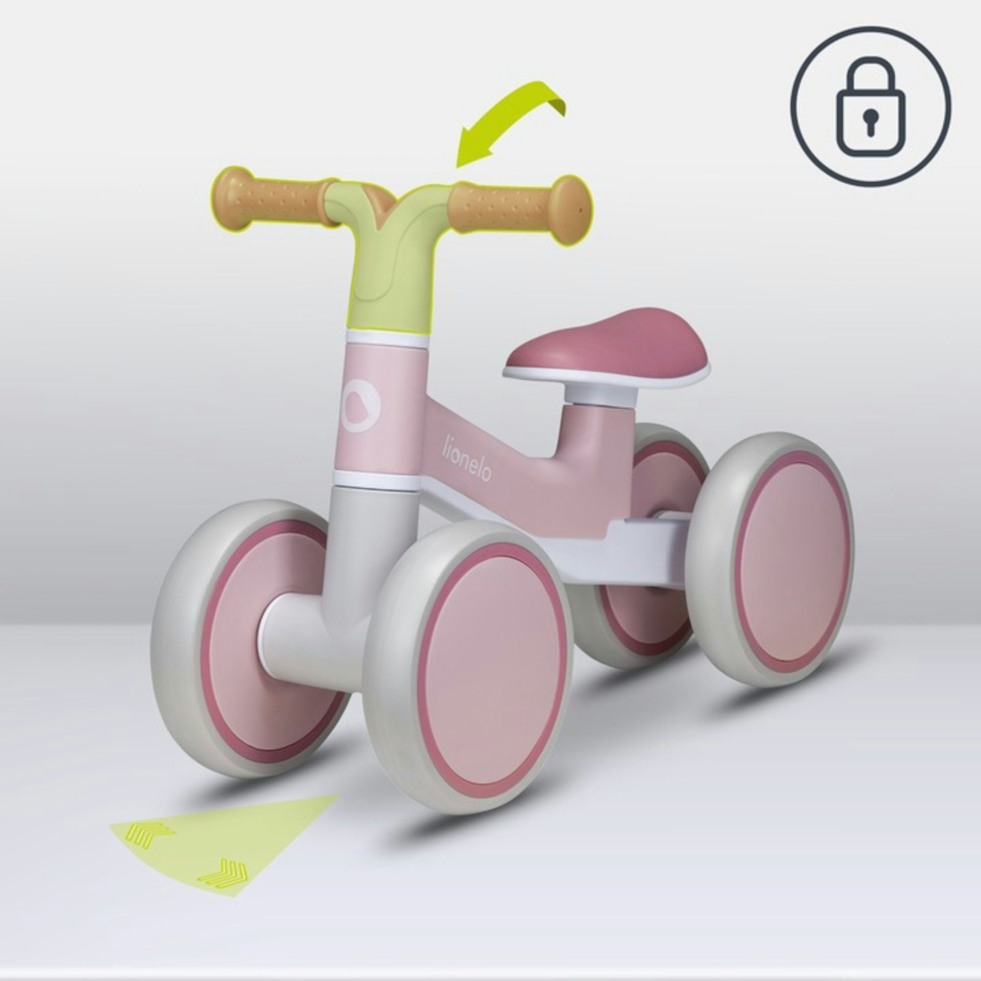 lionelo Laufrad VILLY Durchmesser 17,5 cm Zoll, Vordere Dämpfung, Ergonomis günstig online kaufen