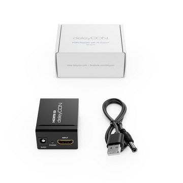 deleyCON deleyCON HDMI Repeater 4K UHD 2160p Aktiver HDMI Signalverstärker Audio- & Video-Adapter